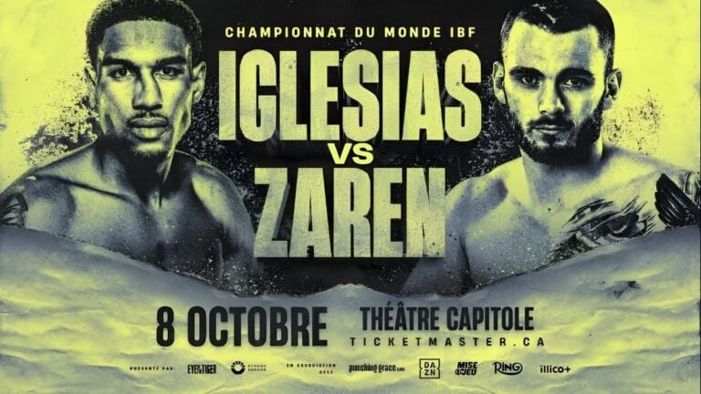 Osleys Iglesias vs. Oliver Zaren Preview, Card And How To Watch